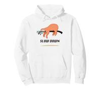Slow Down Sloth Chill Vibes Pullover Hoodie