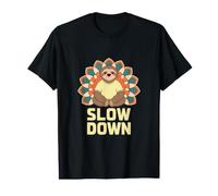 Slow Down Sloth Mandala Mindful Art Value Graphic T-Shirt