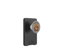 Slow Down The World Can Wait - Retro Hedgehog Mushroom PopSockets PopWallet for MagSafe