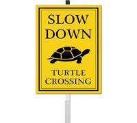 Slow Down Turtle Crossing Yard Sign 8X12 IN