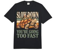 Slow Down You're Going Too Fast Tortoise Comfort Colors Adult Heavyweight T-Shirt