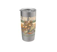 Slow Down You're Going Too Fast Tortoise Stainless Steel Insulated Tumbler