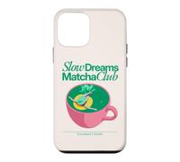Slow Dreams Matcha Club Aesthetic Retro Green Tea Lover Case for iPhone 12 mini