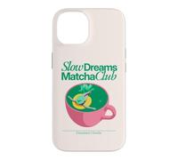 Slow Dreams Matcha Club Aesthetic Retro Green Tea Lover Case for iPhone 14