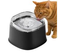 Slow Drinking Pet Bowl - Spill Resistant Water Dish, No- Feeder | Large Capacity Anti Splash Container, Non-Spill Drinking Tray with Lid for Car Travel Home Vehicle Outdoor Road Trip Puppy Kitten