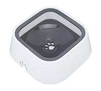 Slow Drinking Water Bowl of the Dog, Easy Splash Proof Cleaning Prevent Slow Water Power Supply for Animals (Gray)