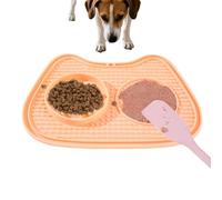 Slow Eating Cat Bowl Interactive Suction Cup Puzzle Bowl with Anti-Swallowing Function, Treat Dispenser Puzzle - For Yoghurt Strips Cans Wet and Dry Food