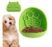 Slow Eating Cat Bowl with Spatula Suction Feeding