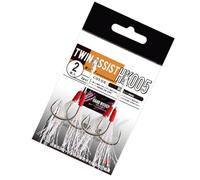 Slow Fall Jigs Fishing Hook Dancing Stingers Jigging Lures Fishing Assist Hooks With Teasers Replacement Hooks 2 Pack Professional Equipment