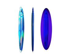 Slow Falling JIg Bait Fishing UV Jig 3D Print Angler 60g 80g 120g 150g 200g 250g Metal Hard Bait Sinking Jigging Pesca Bait Sinking Lures(Blue1-UV,60g-1pcs)