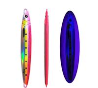 Slow Falling JIg Bait Fishing UV Jig 3D Print Angler 60g 80g 120g 150g 200g 250g Metal Hard Bait Sinking Jigging Pesca Bait Sinking Lures(Pink-UV,60g-1pcs)