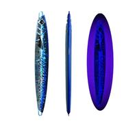 Slow Falling JIg Bait Fishing UV Jig 3D Print Angler 60g 80g 120g 150g 200g 250g Metal Hard Bait Sinking Jigging Pesca Bait Sinking Lures(Blue-UV,200g-1pcs)