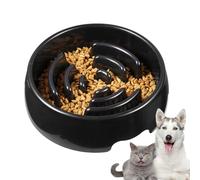 Slow Feed Bowl - Anti Choking Puzzle, Raised Maze with Interactive Design, Non Slip Base with Easy Cleaning, Pet Dish, Feeding Tool, Feeder for Puppy Kitten Cat Medium Large Mental Stimulation