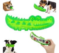Slow Feed Chew and Fetch Crocodile, Crocodile Treat-Dispensing Slow-Feeding Toy, Cute Alligator Feeder Puzzle To Fetch Toy, Easy to Fill Freeze & Clean, Dental Aid for Small Medium Large DogsSlow Feed