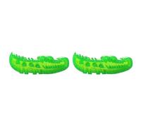 Slow Feed Chew and Fetch Crocodile,Dog Chew Toys,Dog Slow Feeder Puzzle Crocodile Dogs Chewing Toy for Large,Small Dogs Toy,Snack Stash & Play,Chewing Training,Puppy Teething Stuff (Large-2PC)