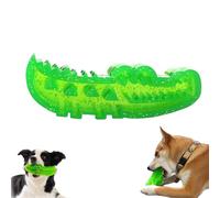 Slow Feed Chew and Fetch Crocodile, Dog Slow Feeder Puzzle Toy, Alligator Treat Dispensing Dog Toys Keep Them Busy, for Large, Medium & Small Dogs Teeth Cleaning (Large)