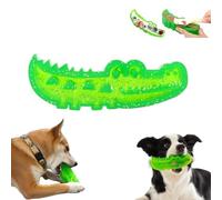 Slow Feed Chew and Fetch Crocodile,Dog Slow Feeder Puzzle Toy,Alligator Treat Dispensing,Gator Bite and Brush Teeth Cleaning,Rubber Alligator Dog Chew Toy for Dog Chewers (Small-1Pcs)