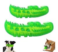 Slow Feed Chew and Fetch Crocodile, Dog Slow Feeder Puzzle Toy, Medium & Small Dogs Teeth Cleaning, Chewing Training, Rugged and Durable (S+L)