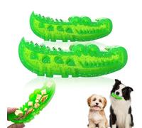 Slow Feed Chew and Fetch Crocodile Dog Toy, Dog Slow Feeder Puzzle Toy, Cute Alligator Chew Toys for Small Medium Dogs, Tough Gator Bite and Brush Dog Toys Teeth Cleaning, Chewing Training (S-L)