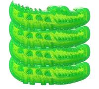 Slow Feed Chew and Fetch Crocodile, Double-Sided, Fillable Frozen Yogurt, Pet Play and Cooling Functions, Suitable for Both Large and Small Dogs (4-PCS,16-6cm)
