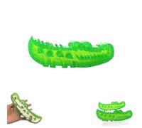 Slow Feed Chew and Fetch Crocodile, Double-Sided, Fillable Frozen Yogurt, Pet Play and Cooling Functions, Suitable for Both Large and Small Dogs (1-PCS,12-5cm)