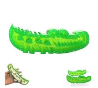 Slow Feed Chew and Fetch Crocodile, Double-Sided, Fillable Frozen Yogurt, Pet Play and Cooling Functions, Suitable for Both Large and Small Dogs (1-PCS,16-6cm)