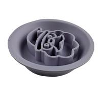 Slow Feed Dog Feeder Bowl - Double Sided Silicone Non-Slip Pet Food Dish, Interactive Mealtime Puzzle Design For Healthy Digestion | Small Medium Large Breed Dogs Feeding Supplies.