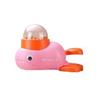 Slow Feed Interactive Pet Feeder Shaped Like a Yellow Duck - Puzzle Toy for Dogs and Cats Featuring 3 Interchangeable Lids and Stable Anti-Slip Design (Pink)