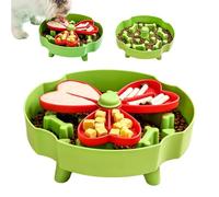 Slow Feeder Bowl Flower Detachable 360 Rotating Feeding