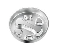 Slow Feeder Bowl,Puppy Slow Feeder Bowl Dog Dishes - Stainless Steel Container Anti Choking Food Dish, Interactive Feeding Supplies for Small Large Breed Bloat Stop