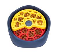 Slow Feeder Bowl, Three Layer Rotating, Anti Choking Food, Pet Feeding Dish, Home Kitchen Accessory, Puppy Dog Bowl, Playroom Mealtime Plate for Pet Home Kitchen Playroom