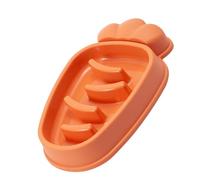 Slow Feeder Cat Bowl, Cat Slow Feeder Dog Bowl Slow Feeder 5 Slots Multifunction Cat Slow Feeder, Cartoon Carrot Shaped Cat Food Bowl with Anti Slip Bottom for Small Pets Feeding