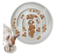 Slow Feeder Cat Bowl - Dry Wet Food Slower Feeder for Cat | Spill-Proof Food Holder, Maze Shape Non-Slip Dish for Balcony Bedroom Living Room Healthy Eating