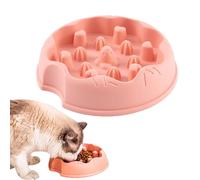 Slow Feeder Cat Bowl - Food-Grade Maze Bowl, Non Slip Pet Dish | Anti-Choking Puzzle Feeder With Raised Pattern Slow Eating, Healthy Diet Small Dogs During Daily Meals For Portion Control Use