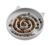 Slow Feeder Cat Bowl, Pet Food Dish for Healthy Eating, Spill Proof Maze Design with Non Slip Base, Ideal Holder for Cats in Balcony, Bedroom, Living Room, and Indoor Spaces