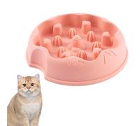 Slow Feeder Cat Bowl, Slow Eating Pet Bowl Dogs and Cats Bowl, Anti-Slip Feeder Bowl with Healthy Eating Diet Design, Dogs Cats Bowls for Dry and Wet Food