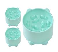 Slow Feeder Cat Bowl - Spill-Proof Anti Vomiting Pet Feeding Dish - Elevated Cat Dog Food Bowl - for Kitten Dog Puppy Pet Healthy Eating Diet
