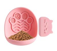 Slow Feeder Cat Bowl With Suction Cups & Scraper Heat Resistant And Dishwas
