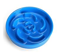 Slow Feeder Dog Bowl, Ceramic 8.3 inch Dog Food Bowls for Small, Medium, and Large Breed, Anti-Slip Maze Puzzle Food Dish to Slow Down Eating (Blue, 8.3 inch)