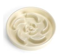 Slow Feeder Dog Bowl, Ceramic 8.3 inch Dog Food Bowls for Small, Medium, and Large Breed, Anti-Slip Maze Puzzle Food Dish to Slow Down Eating (White, 8.3 inch)