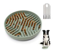 Slow Feeder Dog Bowl, Green