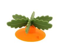 Slow Feeder Dog Bowl Insert for Fast Eaters Interactive Feeding Dish for Dogs and Cats Portion Control Design Silicone Material Green and Orange Prevents Overeating and Promotes
