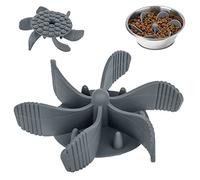 Slow Feeder Dog Bowl Insert, Spiral Dog Bowl Insert to Slow Down Eating, Silicone Pet Slow Feeder for Dry & Wet Food, Strong Suction Cups, Easy to Clean