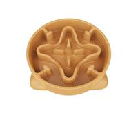 Slow Feeder Dog Bowl Medium, 22cm Dog Food Bowl Dog Anti-Choking Bloat Stop Puzzle Healthy Eating Bowl(Medium, Orange)