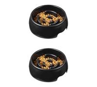 Slow Feeder Dog Bowl,Slow Down the Eating Speed,Prevent Suffocation and Swallowing,Suitable for Small and Medium-Sized Pets,2 Pack-M