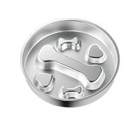 Slow Feeder Dog Bowl, Stainless Steels Mazes Bowl for Small Breeds Antis-Slip Base Grade Food Dog to Slow Eating Stainless Steel Feed