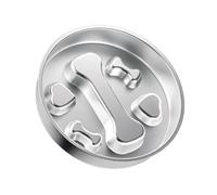 Slow Feeder Dog Bowl Stainless Steels Metal Antis-Slip Dogs Food Bowls Dogs Water Bowl For Small Moderate Sized Pet Dog Food Dish For Fast Eater