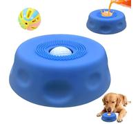 Slow Feeder Dog Bowl with Suction Cup Base Dog Licking Bowl with Ball Interactive Tongue Cleaning Dog Slow Feeder Bowl Dog Lick Bowl with Ball Lick Bowl for Small Medium Dogs & Cats (blue)
