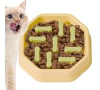 Slow Feeder Dog Bowls - Anti Choking Preventing Dishes, Healthy Eating for Puppy Pet Cat, Water Feeding for Small Large Medium Breed, Anti Gorging Solution, 1.77 inches