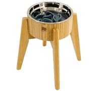 Slow Feeder Dog Bowls for Large Breed - 12-inch High Elevated, Raised Single Food Station - Detachable Parts, Suitable for Treats, Wet/Dry Pet Foods